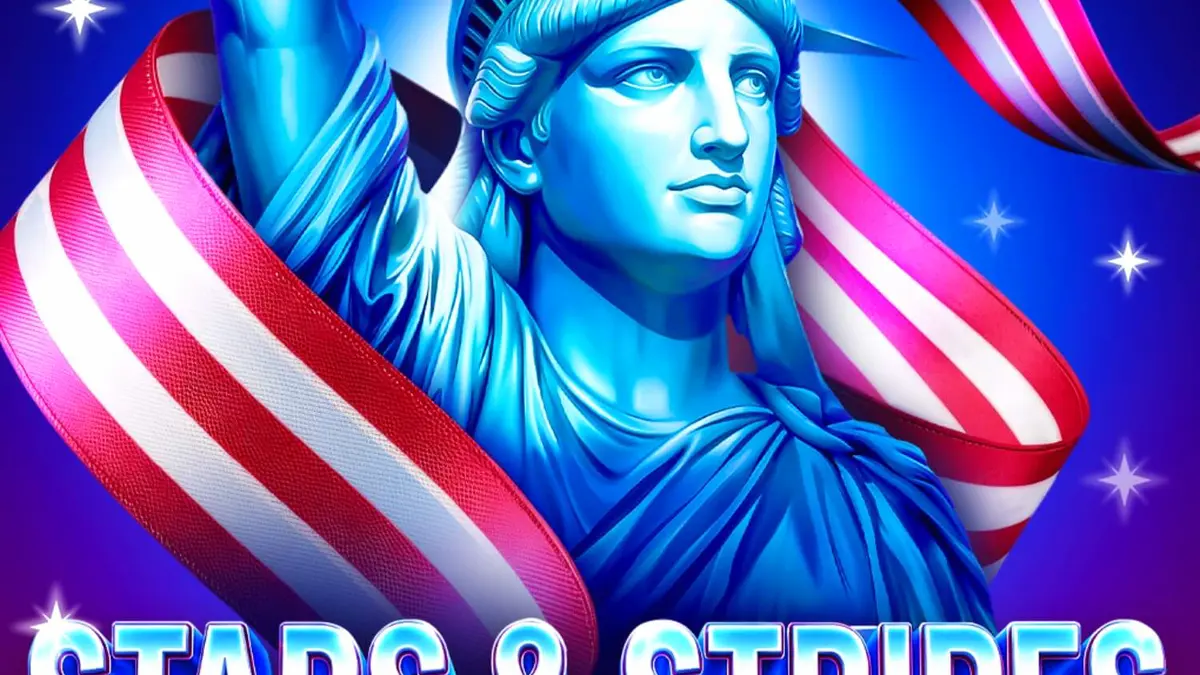 Stars & Stripes Hold and Win slot game screen na may patriotic theme